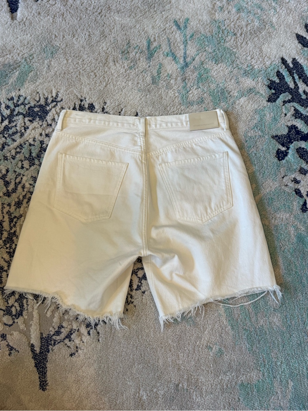 Citizens of Humanity Shorts Womens 29 White Camilla Jean High Waisted Bermuda - Picture 4 of 12